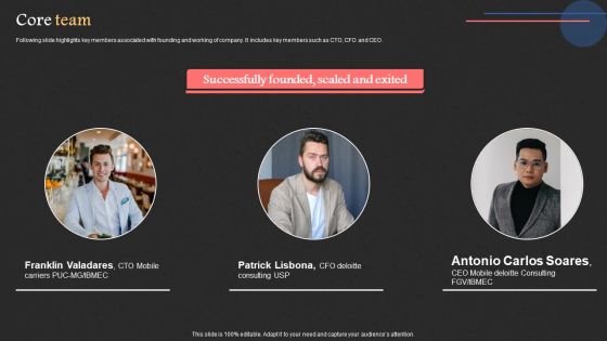 Project Management Software Capital Raising Deck Core Team Professional PDF Project Management Software Capital Raising Deck Core Team Professional PDF