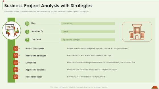 Project Management Under Supervision Business Project Analysis With Strategies Mockup PDF Project Management Under Supervision Business Project Analysis With Strategies Mockup PDF