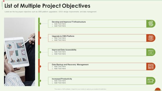 Project Management Under Supervision List Of Multiple Project Objectives Clipart PDF Project Management Under Supervision List Of Multiple Project Objectives Clipart PDF