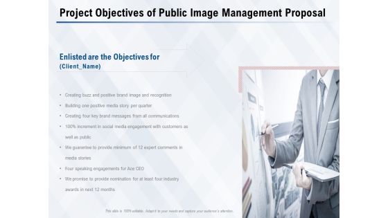 Project Objectives Of Public Image Management Proposal Ppt PowerPoint Presentation Infographic Template Images Project Objectives Of Public Image Management Proposal Ppt PowerPoint Presentation Infographic Template Images
