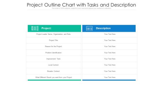 Project Outline Chart With Tasks And Description Ppt PowerPoint Presentation Outline Format Ideas PDF Project Outline Chart With Tasks And Description Ppt PowerPoint Presentation Outline Format Ideas PDF