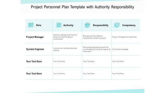 Project Personnel Plan Template With Authority Responsibility Ppt PowerPoint Presentation Gallery Project Personnel Plan Template With Authority Responsibility Ppt PowerPoint Presentation Gallery