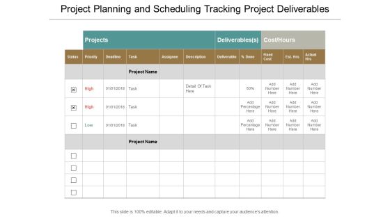 Project Planning And Scheduling Tracking Project Deliverables Ppt Powerpoint Presentation Inspiration Maker Project Planning And Scheduling Tracking Project Deliverables Ppt Powerpoint Presentation Inspiration Maker