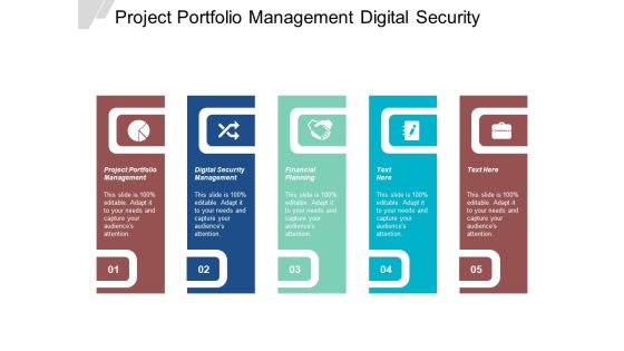 Project Portfolio Management Digital Security Management Financial Planning Ppt PowerPoint Presentation Inspiration Icons