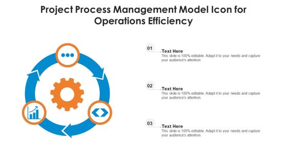 Project Process Management Model Icon For Operations Efficiency Ppt PowerPoint Presentation File Gridlines PDF