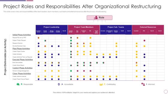 Project Roles And Responsibilities After Organizational Restructuring Ppt PowerPoint Presentation File Format PDF Project Roles And Responsibilities After Organizational Restructuring Ppt PowerPoint Presentation File Format PDF