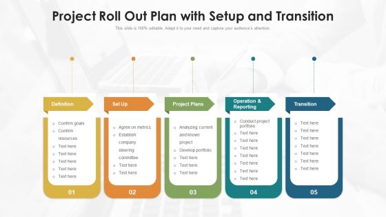 Project Roll Out Plan With Setup And Transition Ppt PowerPoint Presentation Slides Portrait PDF Project Roll Out Plan With Setup And Transition Ppt PowerPoint Presentation Slides Portrait PDF