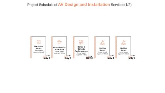 Project Schedule Of AV Design And Installation Services Hip Hop Ppt PowerPoint Presentation Pictures Visual Aids Project Schedule Of AV Design And Installation Services Hip Hop Ppt PowerPoint Presentation Pictures Visual Aids