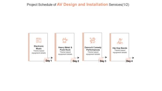 Project Schedule Of AV Design And Installation Services Process Ppt PowerPoint Presentation Gallery Show Project Schedule Of AV Design And Installation Services Process Ppt PowerPoint Presentation Gallery Show