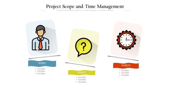 Project Scope And Time Management Ppt PowerPoint Presentation Infographic Template Gallery PDF