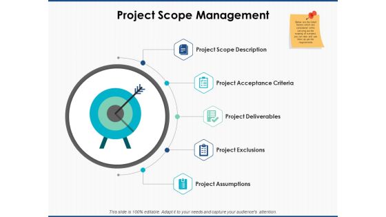 Project Scope Management Ppt PowerPoint Presentation File Visuals