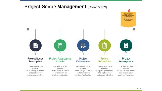 Project Scope Management Template 1 Ppt PowerPoint Presentation Icon Guidelines
