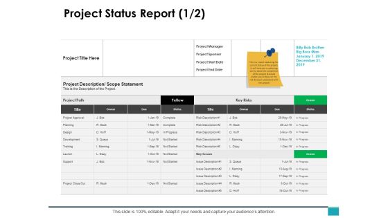 Project Status Report Planning Business Ppt PowerPoint Presentation Inspiration Structure Project Status Report Planning Business Ppt PowerPoint Presentation Inspiration Structure