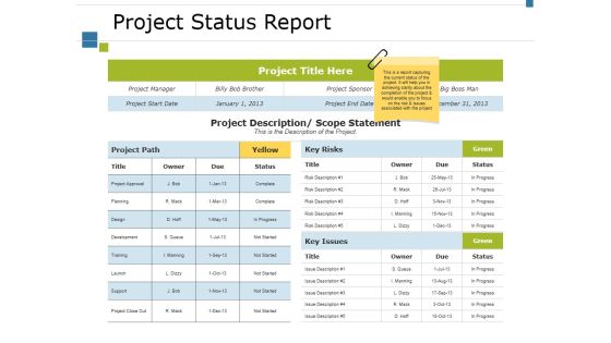 Project Status Report Ppt PowerPoint Presentation Layouts Samples Project Status Report Ppt PowerPoint Presentation Layouts Samples