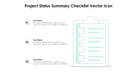 Project Status Summary Checklist Vector Icon Ppt PowerPoint Presentation Slides PDF Project Status Summary Checklist Vector Icon Ppt PowerPoint Presentation Slides PDF