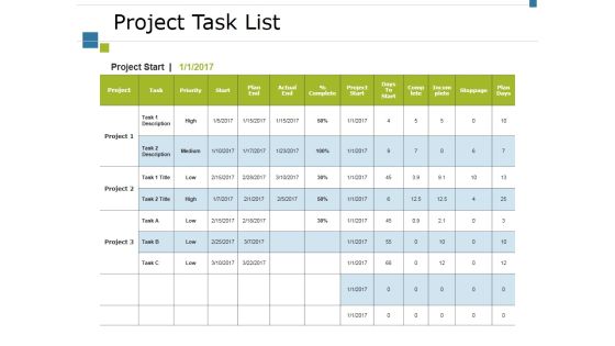 Project Task List Template 2 Ppt PowerPoint Presentation Slides Good Project Task List Template 2 Ppt PowerPoint Presentation Slides Good