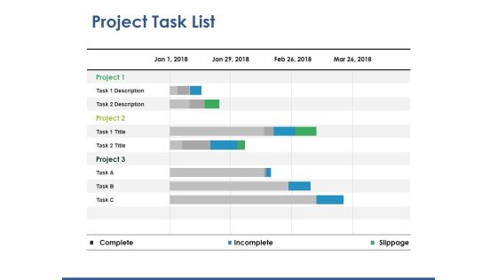 Project Task List Template 2 Ppt PowerPoint Presentation Slides Tips Project Task List Template 2 Ppt PowerPoint Presentation Slides Tips