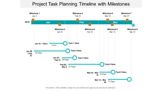 Project Task Planning Timeline With Milestones Ppt PowerPoint Presentation Summary Show Project Task Planning Timeline With Milestones Ppt PowerPoint Presentation Summary Show