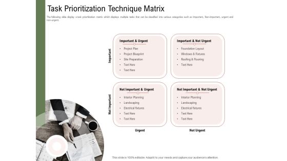 Project Tasks Priority Analysis Task Prioritization Technique Matrix Ppt Icon Samples PDF Project Tasks Priority Analysis Task Prioritization Technique Matrix Ppt Icon Samples PDF
