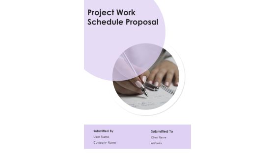 Project Work Schedule Proposal Example Document Report Doc Pdf Ppt Project Work Schedule Proposal Example Document Report Doc Pdf Ppt