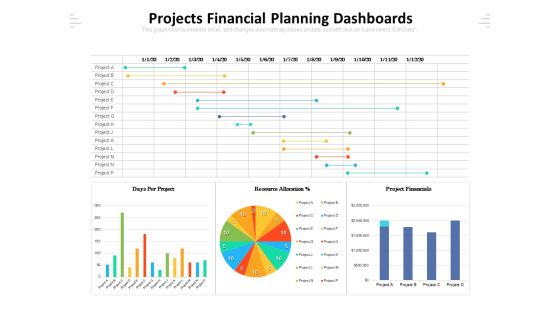 Projects Financial Planning Dashboards Ppt PowerPoint Presentation Gallery Show PDF