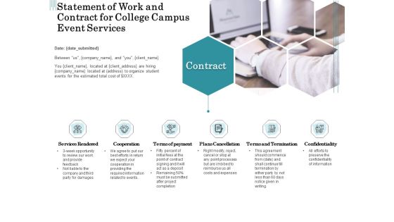 Promoting University Event Statement Of Work And Contract For College Campus Event Services Pictures PDF Promoting University Event Statement Of Work And Contract For College Campus Event Services Pictures PDF