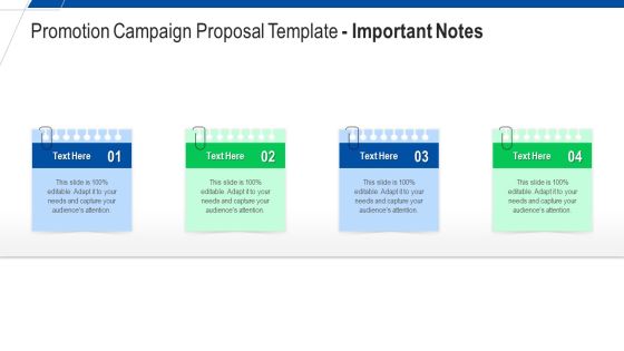 Promotion Campaign Proposal Template Important Notes Ppt Influencers PDF Promotion Campaign Proposal Template Important Notes Ppt Influencers PDF