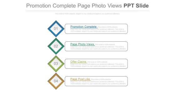 Promotion Complete Page Photo Views Ppt Slide Promotion Complete Page Photo Views Ppt Slide