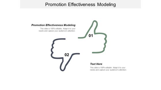 Promotion Effectiveness Modeling Ppt PowerPoint Presentation Infographic Template Layout Ideas Cpb Promotion Effectiveness Modeling Ppt PowerPoint Presentation Infographic Template Layout Ideas Cpb