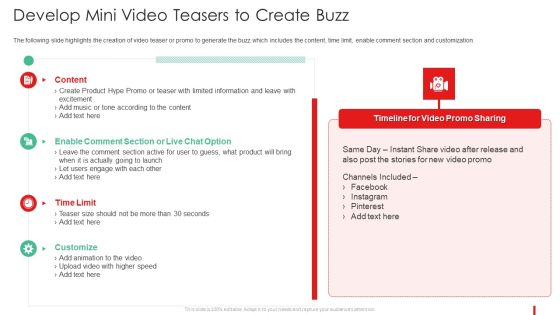 Promotion Guide To Advertise Brand On Youtube Develop Mini Video Teasers To Create Buzz Topics PDF Promotion Guide To Advertise Brand On Youtube Develop Mini Video Teasers To Create Buzz Topics PDF