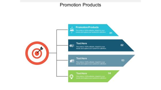 Promotion Products Ppt PowerPoint Presentation Show Vector Cpb