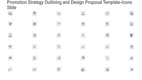 Promotion Strategy Outlining And Design Proposal Template Icons Slide Rules PDF Promotion Strategy Outlining And Design Proposal Template Icons Slide Rules PDF