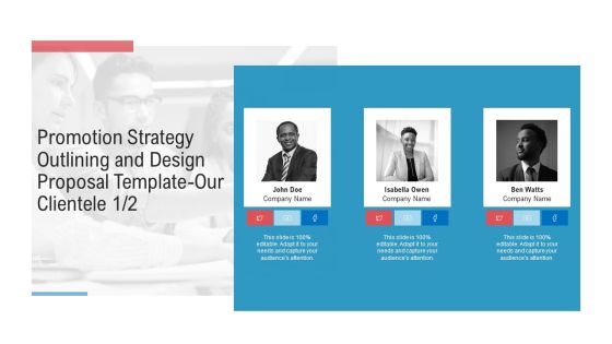Promotion Strategy Outlining And Design Proposal Template Our Clientele Adapt Demonstration PDF Promotion Strategy Outlining And Design Proposal Template Our Clientele Adapt Demonstration PDF