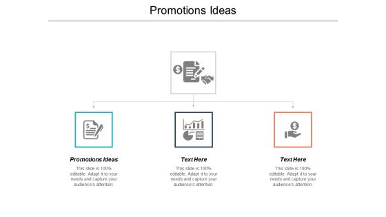 Promotions Ideas Ppt PowerPoint Presentation Infographic Template Example Introduction Cpb