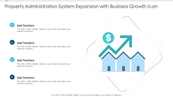 Property Administration System Expansion With Business Growth Icon Icons PDF