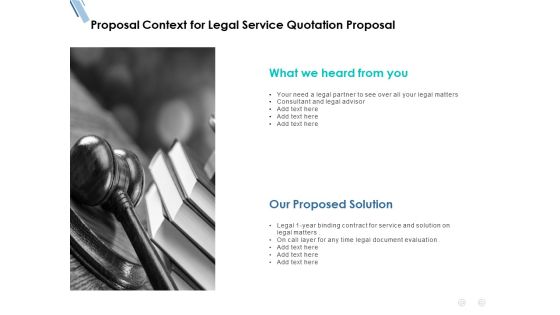 Proposal Context For Legal Service Quotation Proposal Ppt PowerPoint Presentation Slides Mockup Proposal Context For Legal Service Quotation Proposal Ppt PowerPoint Presentation Slides Mockup