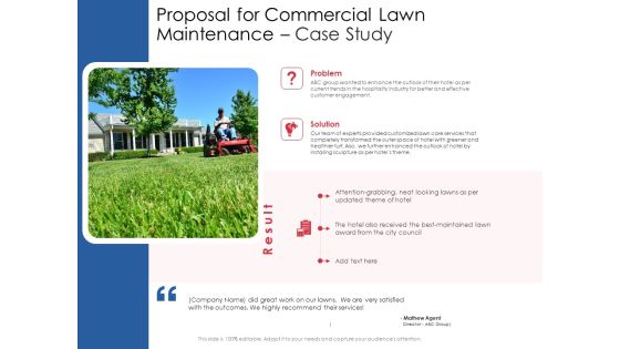 Proposal For Commercial Lawn Maintenance Case Study Ppt Portfolio Vector PDF Proposal For Commercial Lawn Maintenance Case Study Ppt Portfolio Vector PDF