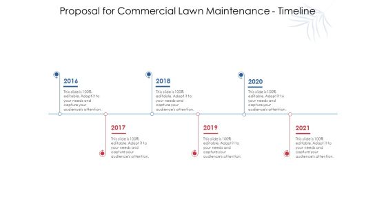 Proposal For Commercial Lawn Maintenance Timeline Ppt Model Gridlines PDF