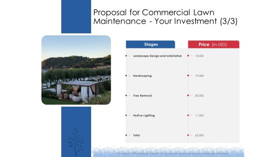 Proposal For Commercial Lawn Maintenance Your Investment Design Ppt File Outline PDF Proposal For Commercial Lawn Maintenance Your Investment Design Ppt File Outline PDF