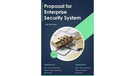 Proposal For Enterprise Security System Example Document Report Doc Pdf Ppt Proposal For Enterprise Security System Example Document Report Doc Pdf Ppt