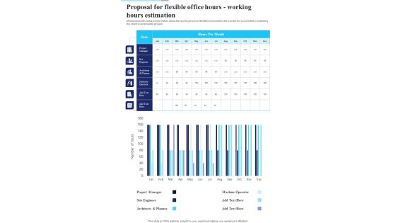 Proposal For Flexible Office Hours Working Hours Estimation One Pager Sample Example Document Proposal For Flexible Office Hours Working Hours Estimation One Pager Sample Example Document