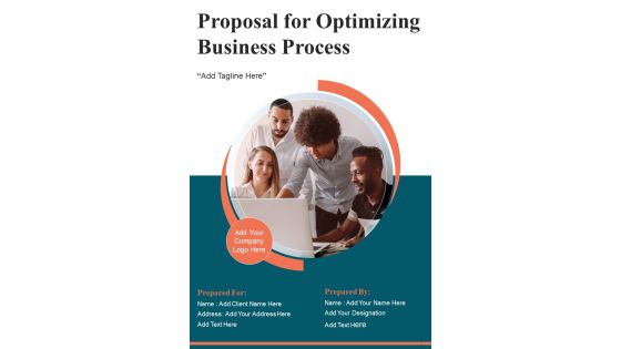 Proposal For Optimizing Business Process Example Document Report Doc Pdf Ppt