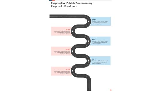 Proposal For Publish Documentary Proposal Roadmap One Pager Sample Example Document Proposal For Publish Documentary Proposal Roadmap One Pager Sample Example Document