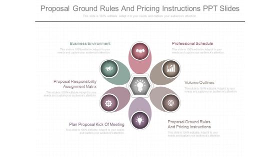 Proposal Ground Rules And Pricing Instructions Ppt Slides