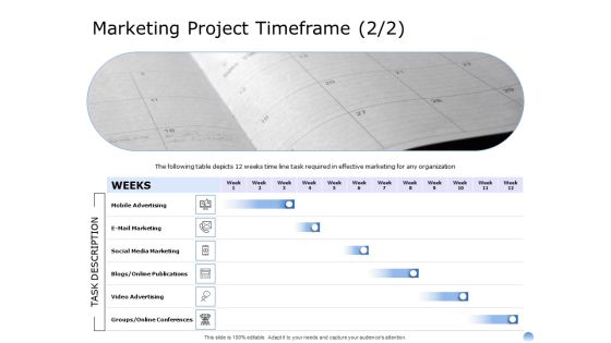 Proposal To Brand Company Professional Services Marketing Project Timeframe Video Rules PDF