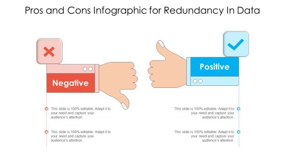 Pros And Cons Infographic For Redundancy In Data Ppt PowerPoint Presentation File Background Designs PDF Pros And Cons Infographic For Redundancy In Data Ppt PowerPoint Presentation File Background Designs PDF