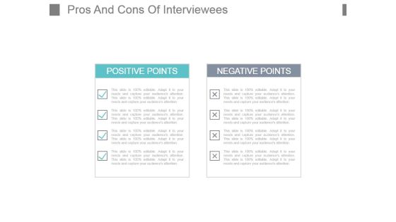Pros And Cons Of Interviewees Powerpoint Slide Templates Download Pros And Cons Of Interviewees Powerpoint Slide Templates Download