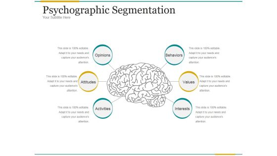 Psychographic Segmentation Ppt PowerPoint Presentation Information