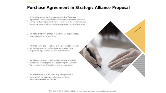 Purchase Agreement In Strategic Alliance Proposal Ppt PowerPoint Presentation Icon Aids Purchase Agreement In Strategic Alliance Proposal Ppt PowerPoint Presentation Icon Aids