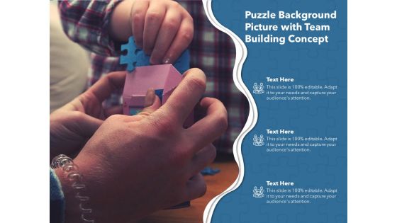 Puzzle Background Picture With Team Building Concept Ppt PowerPoint Presentation Layouts Format Ideas PDF